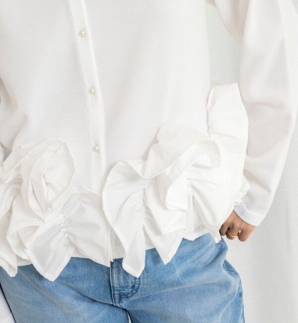 NOLLEY'S「【WEB限定】ウォッシャブルフラワーモチーフカーディガン」|カーディガン|