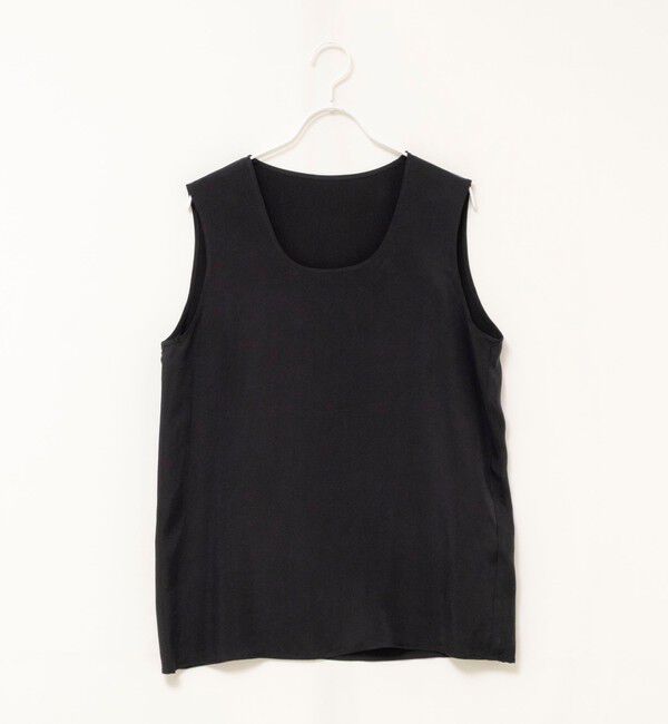 MAQWEL「《セットアップ対応》【MAQWEL/マクウェル】ウォッシャブルサテンノースリーブ」|シャツ・ブラウス|