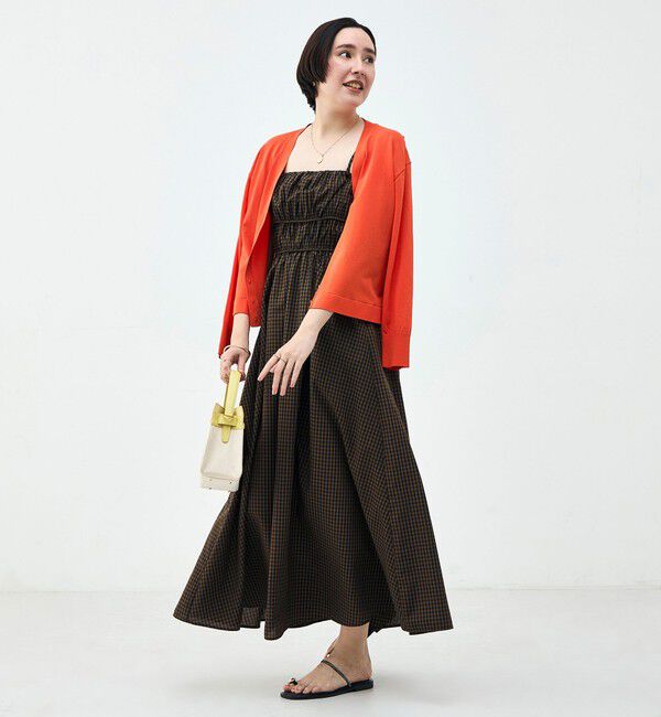 NOLLEY'S「ウォッシャブル2WAYギャザーキャミワンピース」|ワンピース|