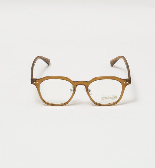 MAQWEL「【MAQWEL/マクウェル】ボストンフレームグラス」|メガネ|ブラウン