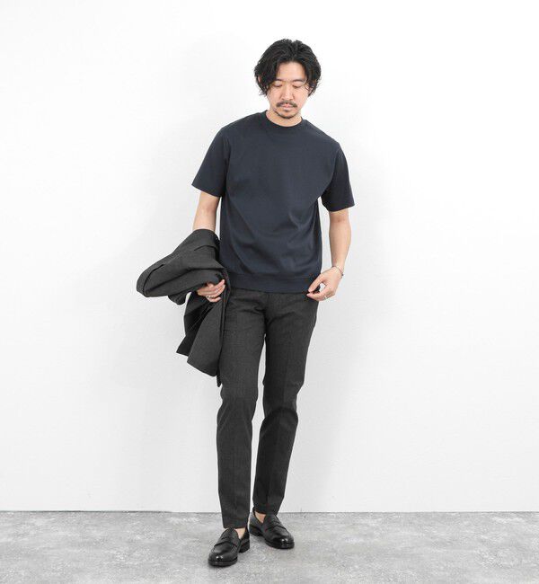 NOLLEY'S goodman「《ビジカジ対応》シルケットスムース クルーネックドレスTシャツ 26SS」|Tシャツ・カットソー|