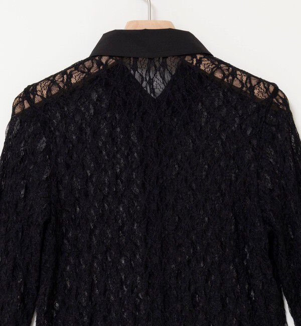 MAQWEL「【MAQWEL/マクウェル】ウォッシャブルストレッチレースシャツ」|シャツ・ブラウス|