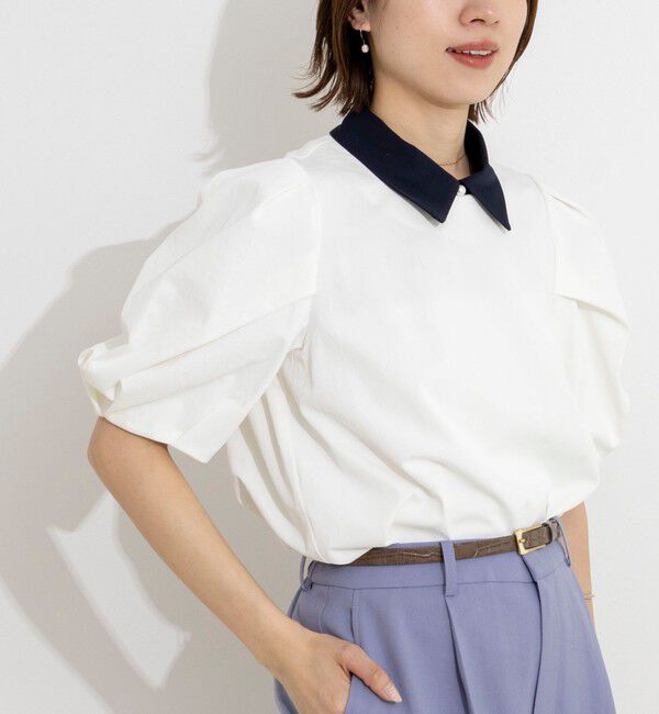 NOLLEY'S「2WAY襟ブラウス」|シャツ・ブラウス|ホワイト系2