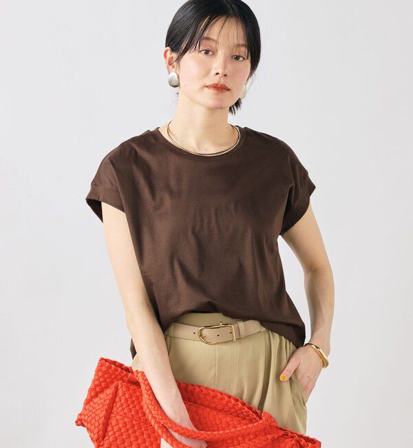 NOLLEY'S「ウォッシャブルワイドノースリーブTシャツ」|Tシャツ・カットソー|