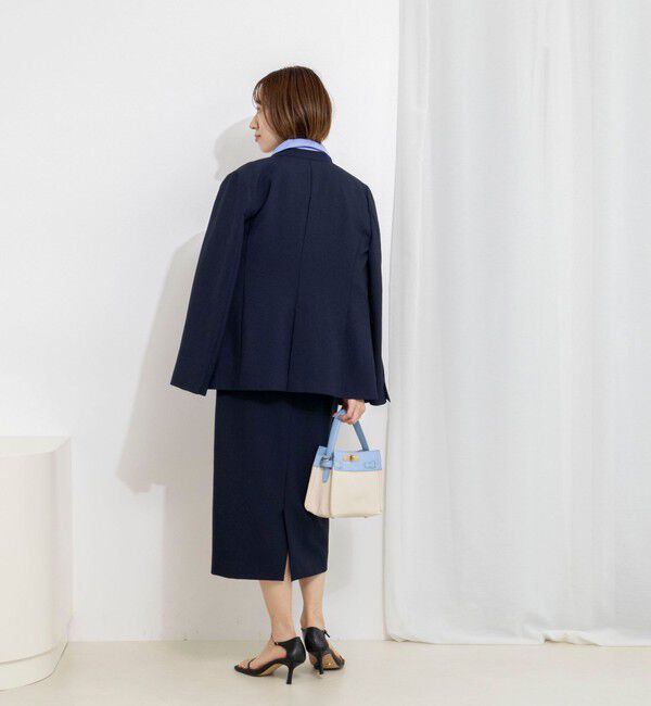 NOLLEY'S「《セットアップ対応》ウォッシャブルストレッチツイルタイトスカート」|タイト|