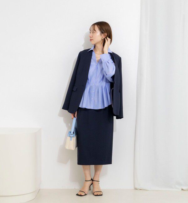 NOLLEY'S「《セットアップ対応》ウォッシャブルストレッチツイルタイトスカート」|タイト|