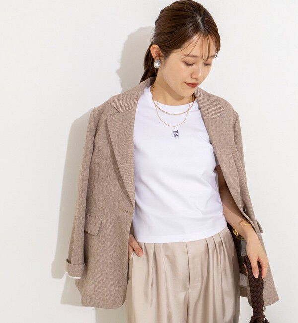 NOLLEY'S「【nolnol/ノルノル】ウォッシャブルクルーネックTee」|Tシャツ・カットソー|