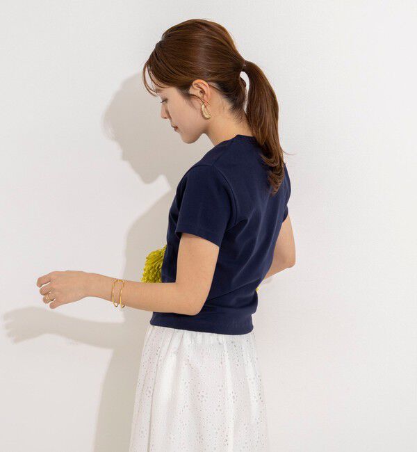 NOLLEY'S「【nolnol/ノルノル】ウォッシャブルクルーネックTee」|Tシャツ・カットソー|