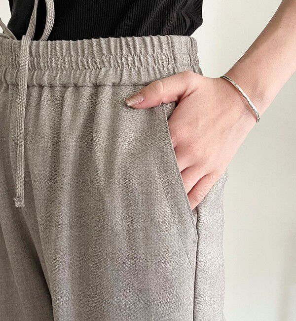 fredy emue「ウールライクスラブクロステーパードパンツ」|チノ|