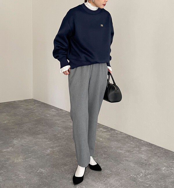 fredy emue「ウールライクスラブクロステーパードパンツ」|チノ|