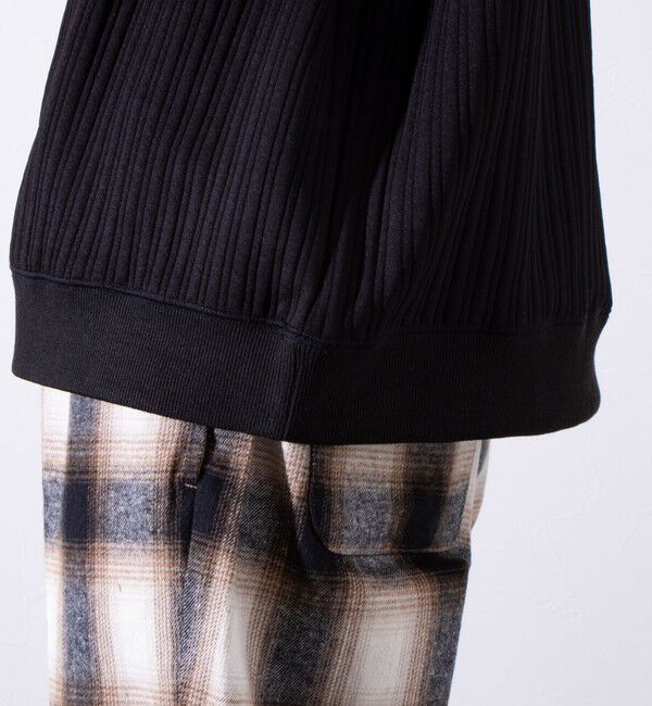 GLOSTER「【GLOSTER/グロスター】 ストライプ キルティング スウェット プルオーバー」|スウェット・ジャージ|