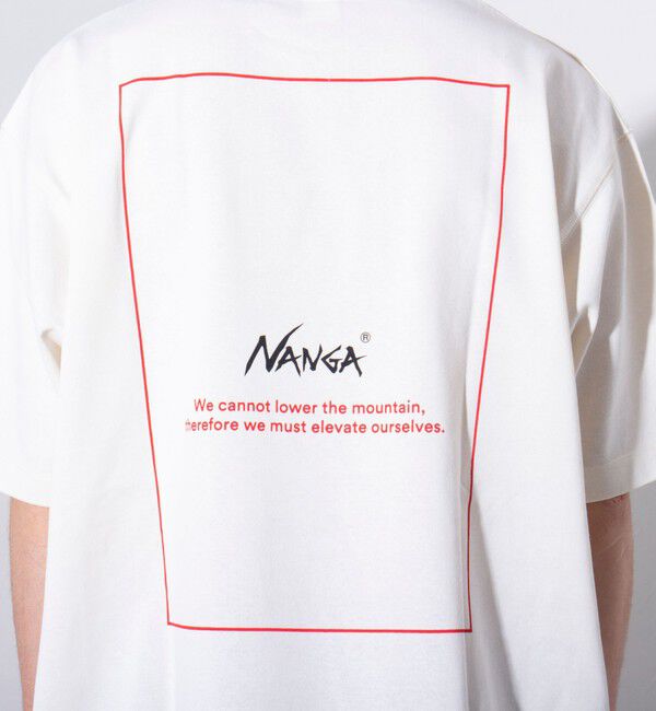 GLOSTER「【NANGA&times;GLOSTER】別注 ワンポイントロゴ刺繍 バックプリントTシャツ」|Tシャツ・カットソー|