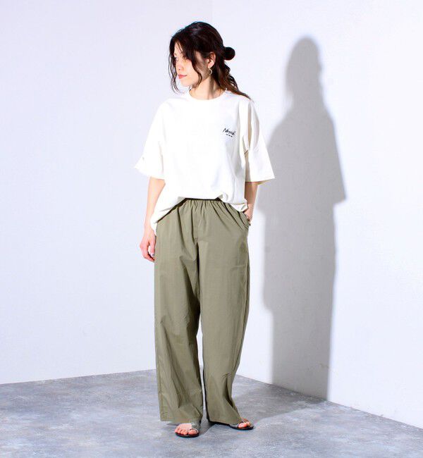 GLOSTER「【NANGA&times;GLOSTER】別注 ワンポイントロゴ刺繍 バックプリントTシャツ」|Tシャツ・カットソー|