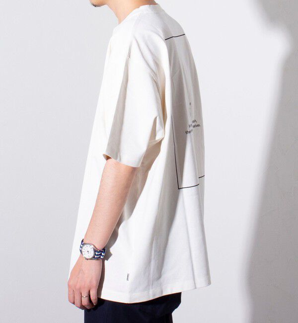 GLOSTER「【NANGA&times;GLOSTER】別注 ワンポイントロゴ刺繍 バックプリントTシャツ」|Tシャツ・カットソー|