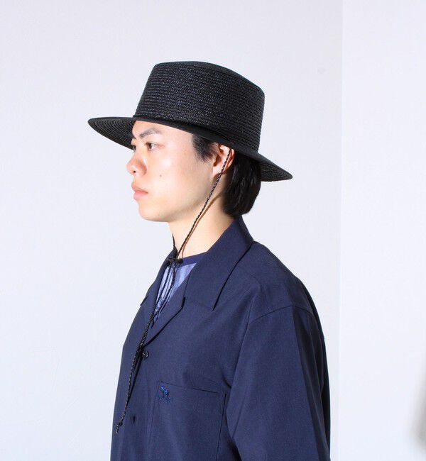 GLOSTER「【GLOSTER】CODE LONG BRIM STRAW HAT ハット 麦わら カンカン帽」|ハット|