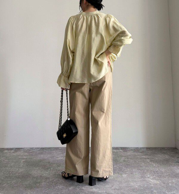 fredy emue「シャイニーシアー2WAYギャザーブラウス」|シャツ・ブラウス|