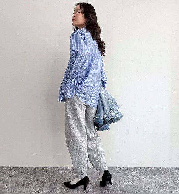 fredy emue「袖フレアストライプシャツ」|シャツ・ブラウス|