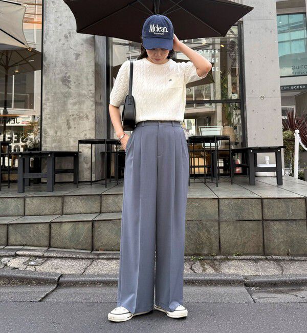 fredy emue「FR刺繍ケーブル柄ポケ付きプルオーバー」|ニット・セーター|