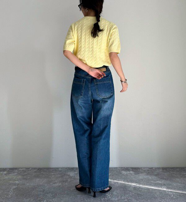 fredy emue「FR刺繍ケーブル柄ポケ付きプルオーバー」|ニット・セーター|