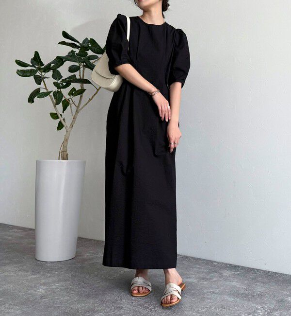 fredy emue「コットンリップルウエストシェイプワンピース」|ワンピース|