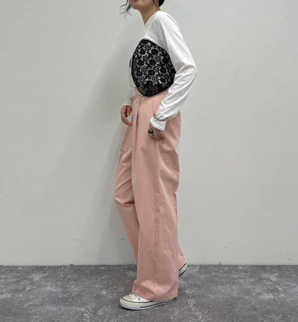 fredy emue「【低身長サイズ34有り】チノタックパンツ」|チノ|