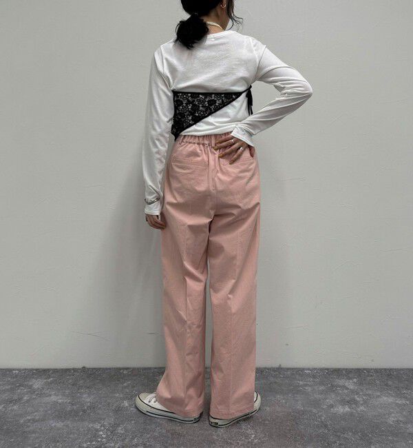 fredy emue「【低身長サイズ34有り】チノタックパンツ」|チノ|