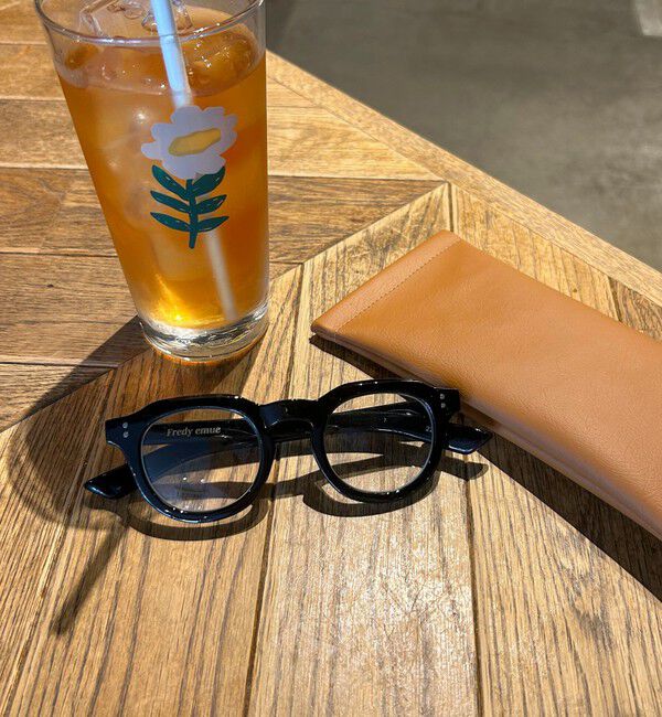 fredy emue「【haruセレクト】ブラック太フレームメガネ」|メガネ|