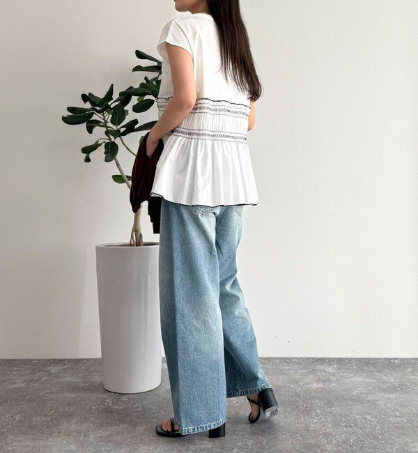 fredy emue「スモッキングフレンチプルオーバー」|Tシャツ・カットソー|