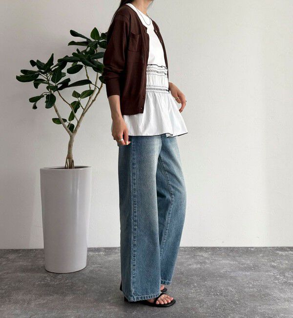 fredy emue「スモッキングフレンチプルオーバー」|Tシャツ・カットソー|