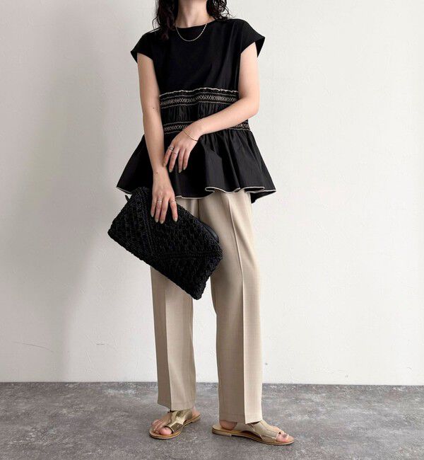 fredy emue「スモッキングフレンチプルオーバー」|Tシャツ・カットソー|