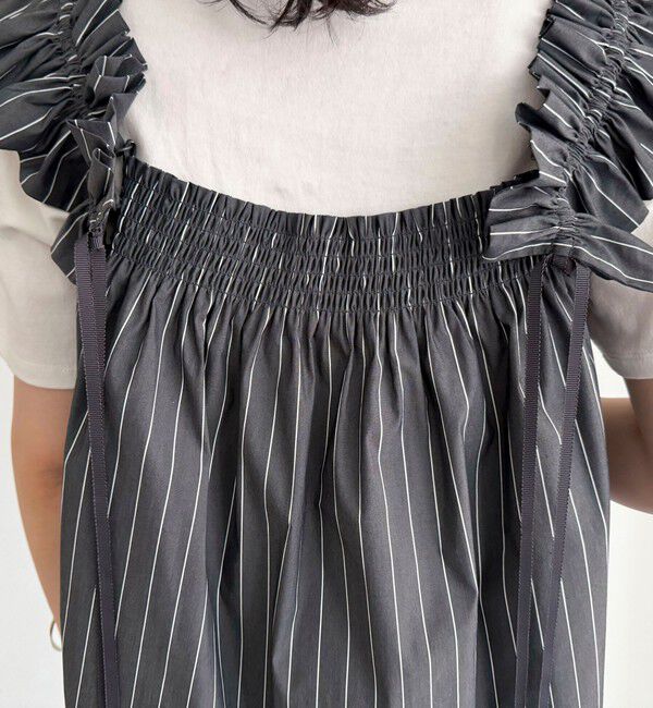 fredy emue「マルチウェイストライプノースリーブブラウス」|シャツ・ブラウス|