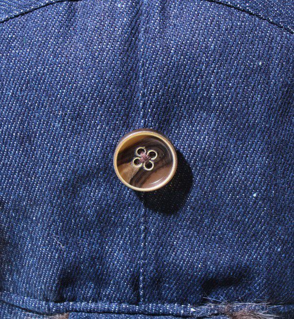 GLOSTER「【GLOSTER/グロスター】フライトキャップ 2WAY ナイロン/デニム」|キャップ・キャスケット|