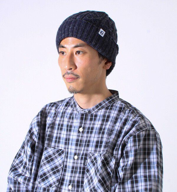 GLOSTER「【GLOSTER/グロスター】裏ボア ケーブルワッチ ニット帽」|ニット帽|
