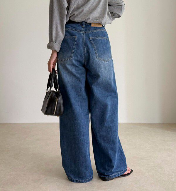 fredy emue「カラーストレートデニムパンツ」|デニム|
