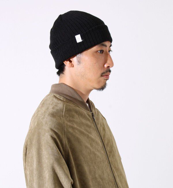 GLOSTER「【リバーシブル仕様】【UNISEX】halo commodity 別注 ストラタスケーブルワッチ」|ニット帽|