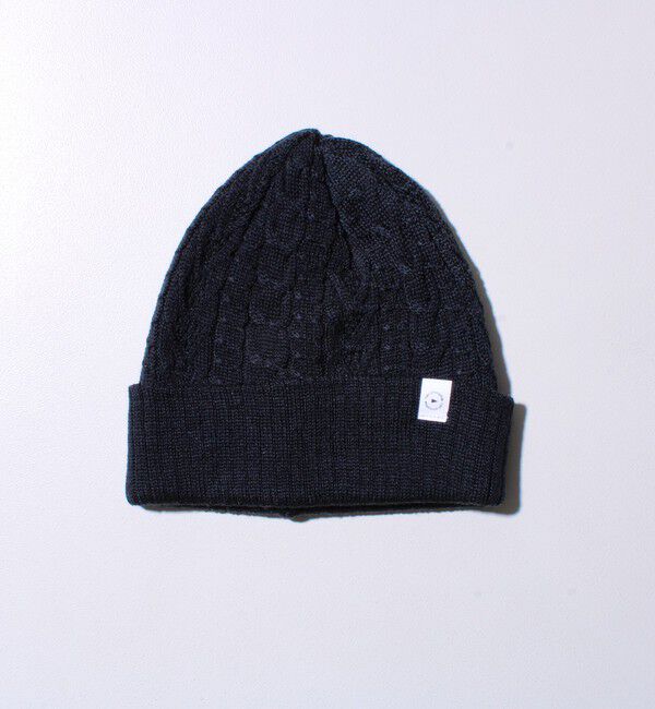 GLOSTER「【リバーシブル仕様】【UNISEX】halo commodity 別注 ストラタスケーブルワッチ」|ニット帽|