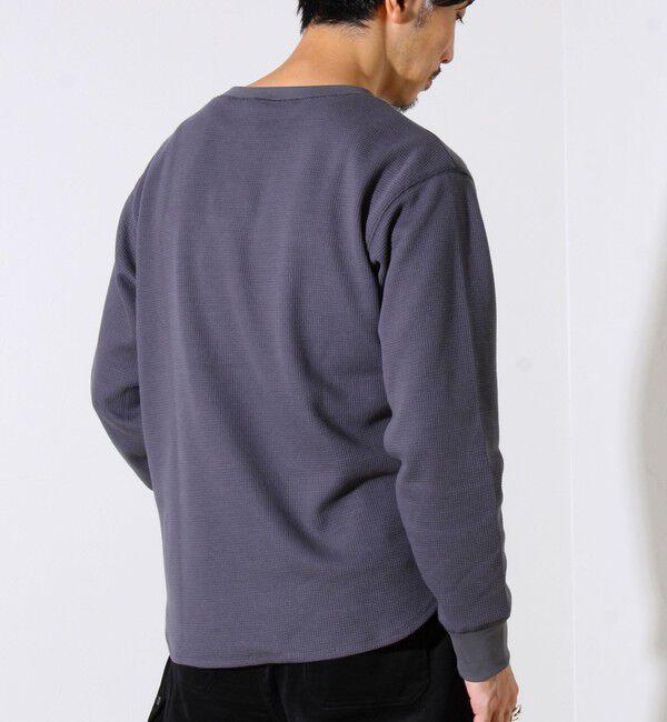 GLOSTER「【レイヤードに最適】【GEVACO】ワッフル素材ロングスリーブTシャツ」|Tシャツ・カットソー|
