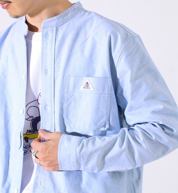 GLOSTER「【シーズンレス】【GEVACO】オックスバンドカラーシャツ」|シャツ・ブラウス|