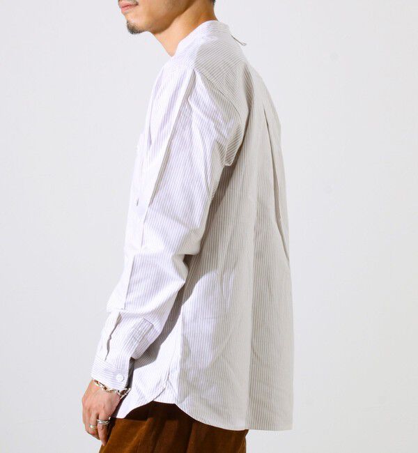 GLOSTER「【シーズンレス】【GEVACO】オックスバンドカラーシャツ」|シャツ・ブラウス|