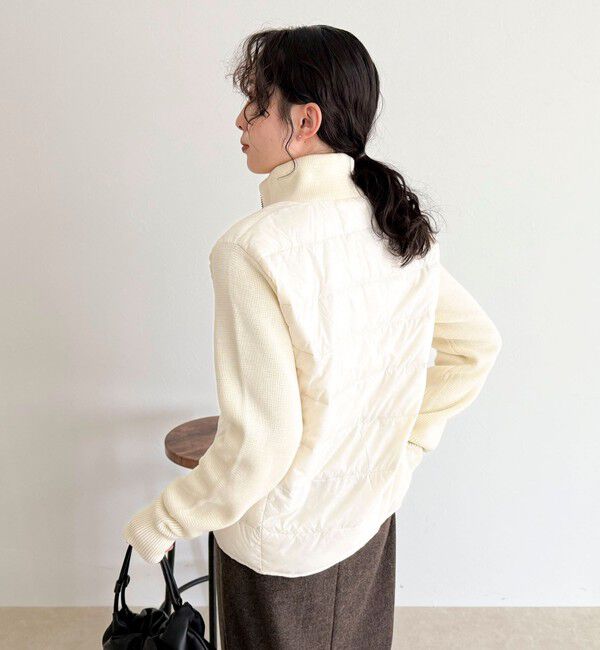 fredy emue「【TAION/タイオン】別注HI NECK DOWN JACKET+SLEEVE KNIT」|ダウン|