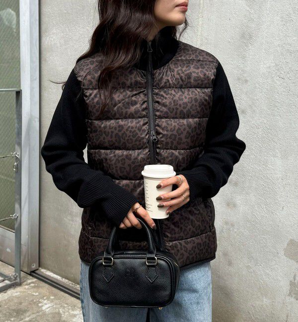 fredy emue「【TAION/タイオン】別注HI NECK DOWN JACKET+SLEEVE KNIT」|ダウン|