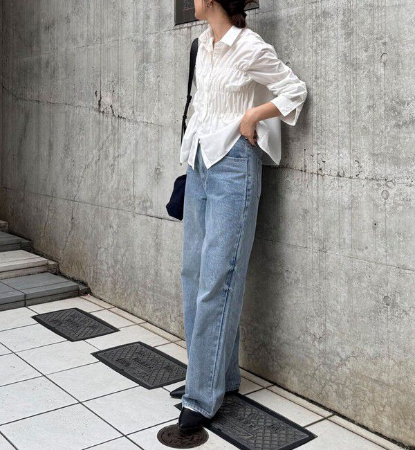 fredy emue「【@sora_522m企画】シャーリングシャツ」|シャツ・ブラウス|