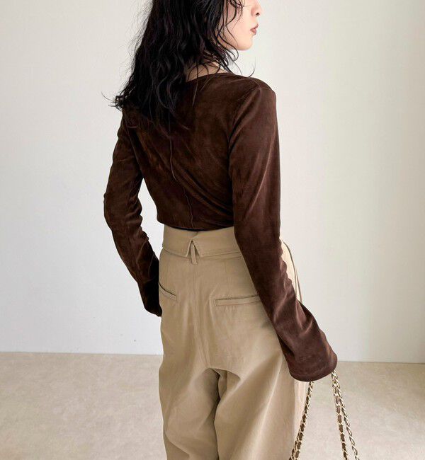 fredy emue「シアーフロッキーフレアスリーブプルオーバー」|Tシャツ・カットソー|