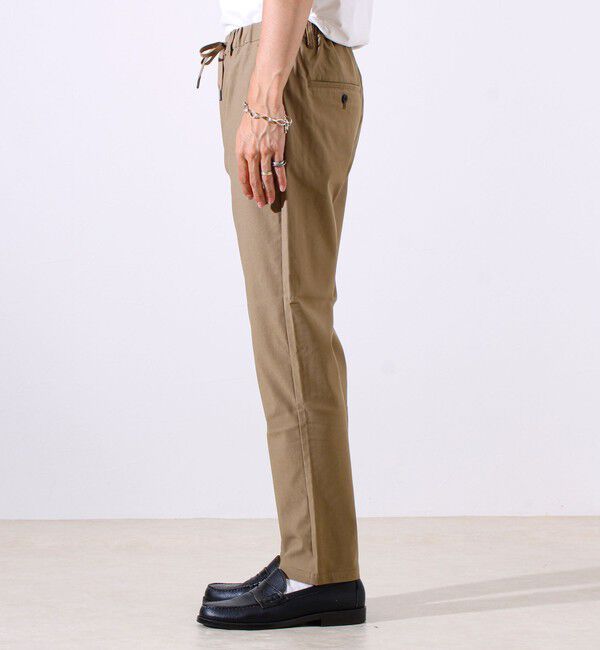 GLOSTER「【大人の美脚パンツ/S～XL展開】ミラクルストレッチ イージーパンツ」|チノ|