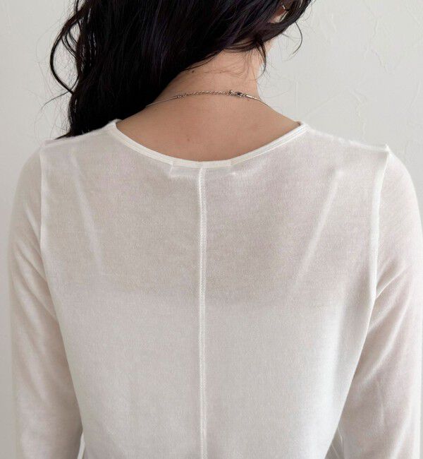 fredy emue「ウールブレンドシアーロンTシャツ」|Tシャツ・カットソー|