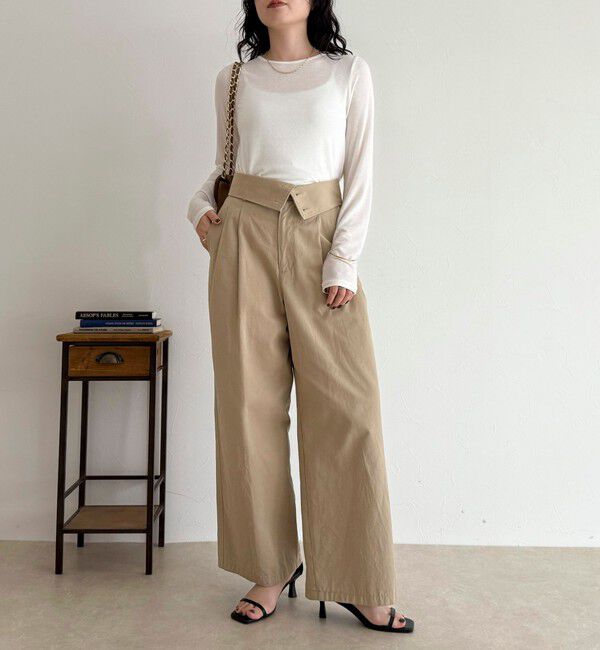 fredy emue「ウールブレンドシアーロンTシャツ」|Tシャツ・カットソー|