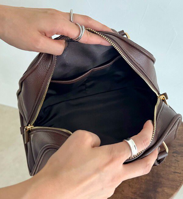 fredy emue「台形ファスナーボストンバッグ」|ショルダー・メッセンジャー|