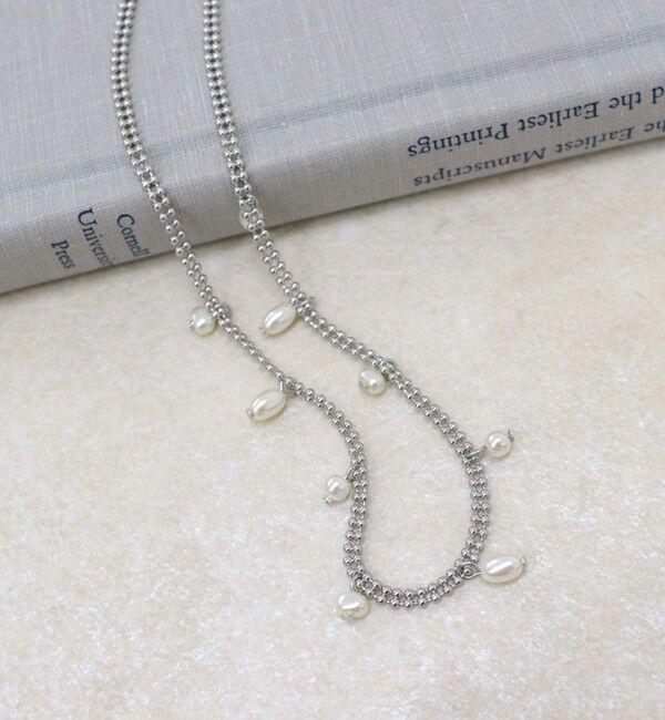 fredy emue「二重ボールパールドットネックレス」|ネックレス|シルバー