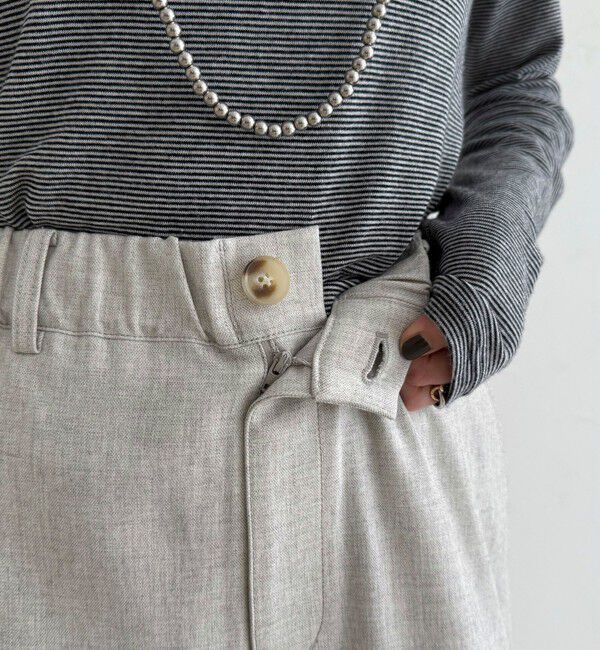 fredy emue「ウールライクイージーワークパンツ」|チノ|