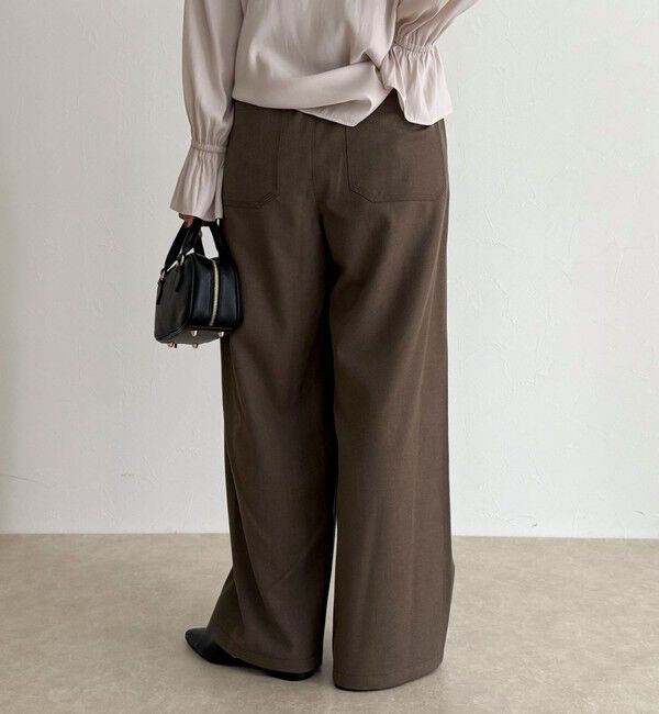 fredy emue「ウールライクイージーワークパンツ」|チノ|